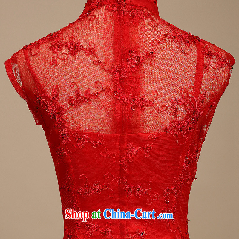 Kidman, bridal wedding bows new, summer 2015 fashion sweet red long, Chinese, qipao for cultivating graphics thin red Advanced Customization 15 Day Shipping, Nicole Richie (Nicole Richie), online shopping