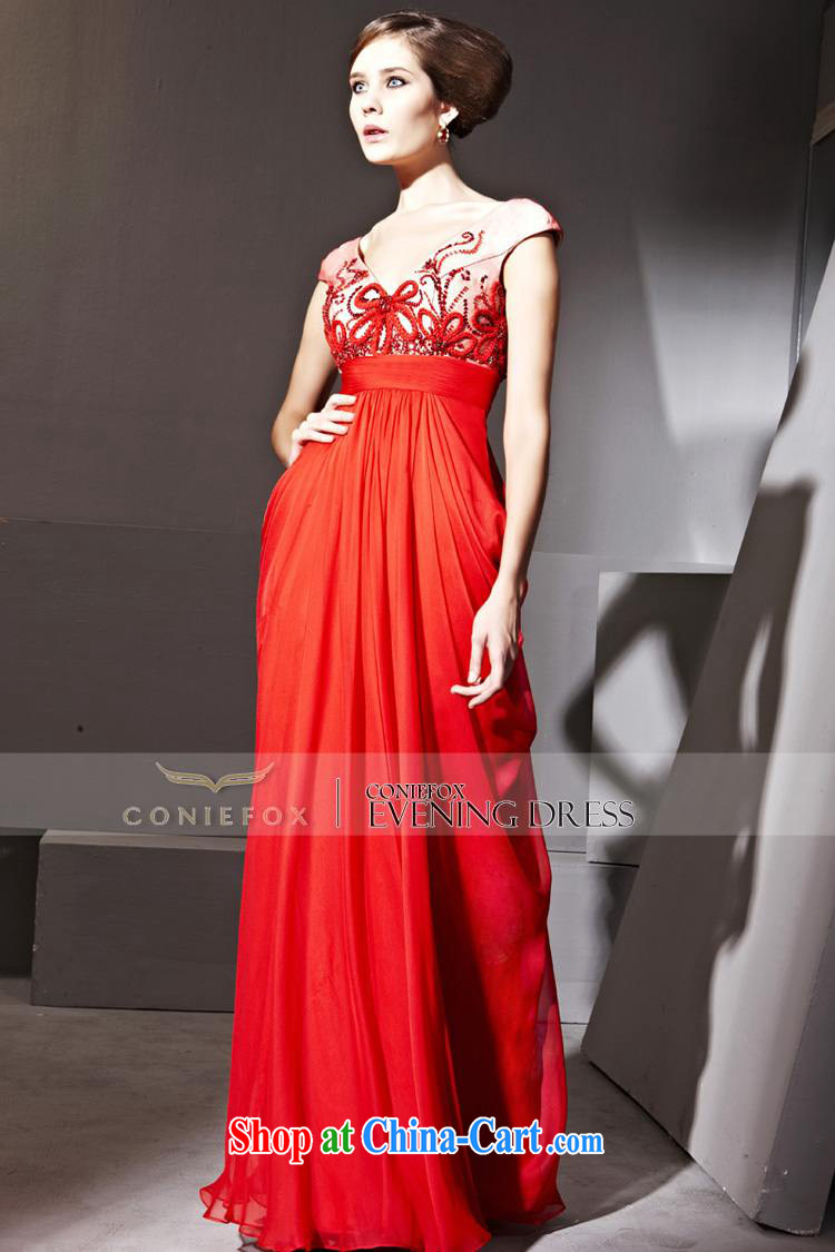 Creative Fox dress red wedding dress bridal toast serving festive evening dress sexy Deep V banquet dress presided over 81,135 dresses red XXL pictures, price, brand platters! Elections are good character, the national distribution, so why buy now enjoy more preferential! Health