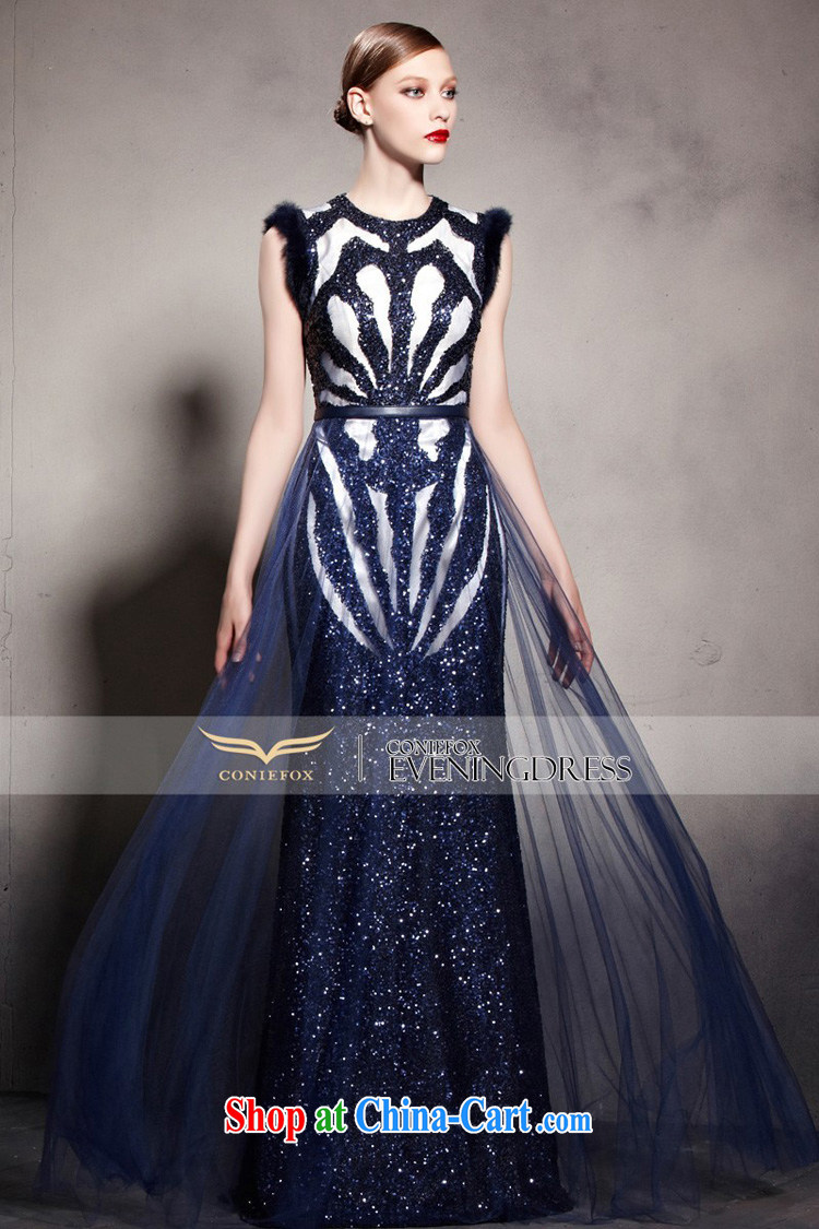 Creative Fox blue-chip banquet dress stylish autumn and winter, the annual concert sponsored dress long skirt upscale luxurious Evening Dress toast serving 81,862 picture color L pictures, price, brand platters! Elections are good character, the national distribution, so why buy now enjoy more preferential! Health