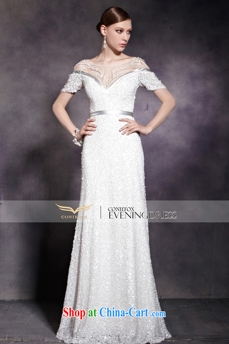 Creative Fox Evening Dress white wedding dresses long, upscale luxury, banquet dress bows dress bridesmaid serving the performance dress 30,295 white L pictures, price, brand platters! Elections are good character, the national distribution, so why buy now enjoy more preferential! Health