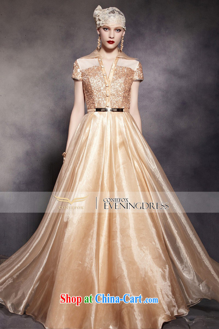 Creative Fox dress Stylish retro gold Princess dress shoulders fall long evening dress performances dress the dress long skirt 30,565 picture color XXL pictures, price, brand platters! Elections are good character, the national distribution, so why buy now enjoy more preferential! Health