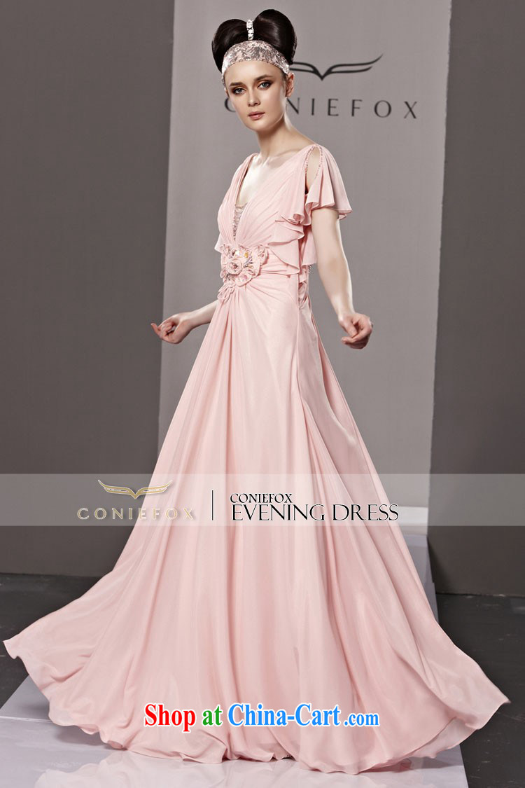 Creative Fox Evening Dress pink bridal wedding dress evening dress bows dress long, deep Europe V banquet dress the dresses show 81,191 pictures color XXL pictures, price, brand platters! Elections are good character, the national distribution, so why buy now enjoy more preferential! Health