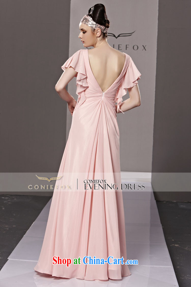 Creative Fox Evening Dress pink bridal wedding dress evening dress bows dress long, deep Europe V banquet dress the dresses show 81,191 pictures color XXL pictures, price, brand platters! Elections are good character, the national distribution, so why buy now enjoy more preferential! Health