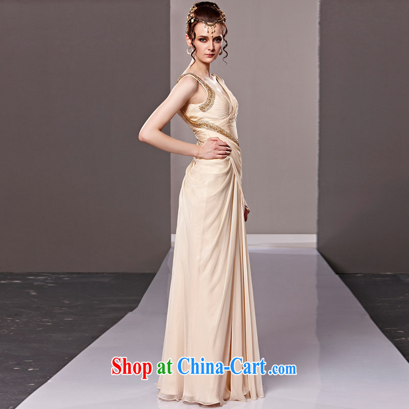 Creative Fox Evening Dress stylish and sexy Deep V dress bridal Evening Dress bows. Elegant and noble conduct annual dress dress uniforms 81,215 picture color L, creative Fox (coniefox), online shopping