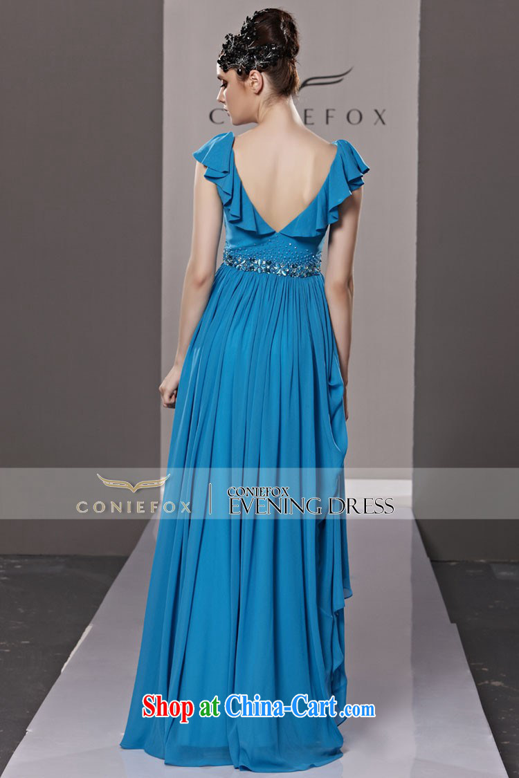 Creative Fox dress blue chair banquet with deep V sexy wedding dress upscale bridal toast dress Red Carpet show dress long skirt 81,219 picture color XL pictures, price, brand platters! Elections are good character, the national distribution, so why buy now enjoy more preferential! Health