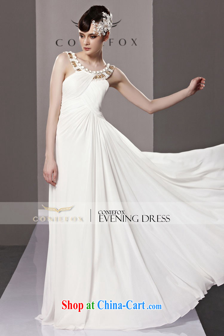 Creative Fox Evening Dress bridal wedding dress long bridesmaid dress dress white elegant banquet dress show annual meeting presided over 81,236 dresses white XL pictures, price, brand platters! Elections are good character, the national distribution, so why buy now enjoy more preferential! Health
