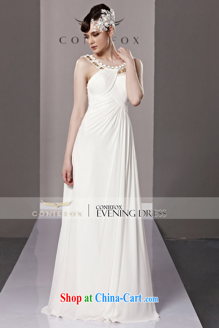 Creative Fox Evening Dress bridal wedding dress long bridesmaid dress dress white elegant banquet dress show annual meeting presided over 81,236 dresses white XL pictures, price, brand platters! Elections are good character, the national distribution, so why buy now enjoy more preferential! Health
