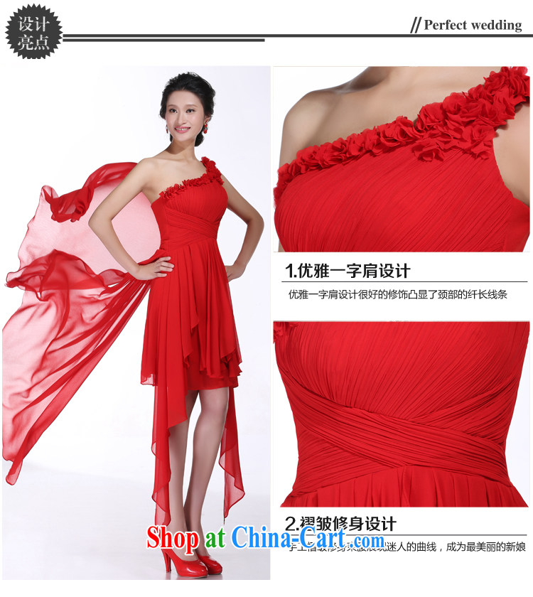There is embroidery bridal snow woven graphics thin style single shoulder bows serving red short bridal wedding dress red XL Suzhou shipping pictures, price, brand platters! Elections are good character, the national distribution, so why buy now enjoy more preferential! Health