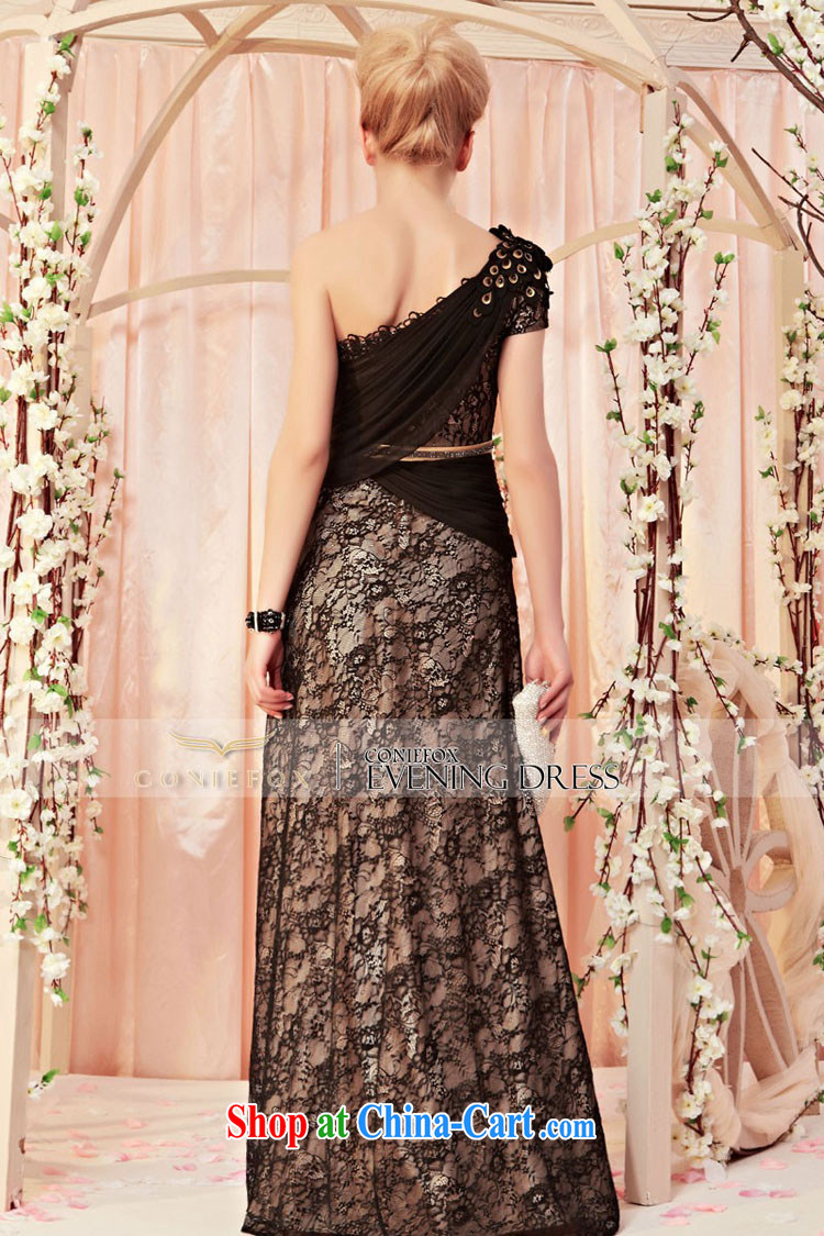 Creative Fox Evening Dress new Venus single shoulder design black evening dress evening dress uniform toast long walk-soo will suit the long skirt 30,285 picture color M pictures, price, brand platters! Elections are good character, the national distribution, so why buy now enjoy more preferential! Health