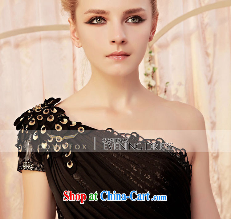 Creative Fox Evening Dress new Venus single shoulder design black evening dress evening dress uniform toast long walk-soo will suit the long skirt 30,285 picture color M pictures, price, brand platters! Elections are good character, the national distribution, so why buy now enjoy more preferential! Health