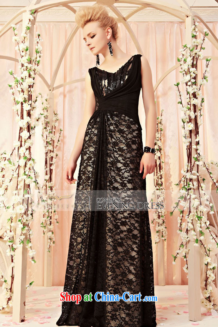 Creative Fox Tuxedo Black sexy lace banquet dress beauty long evening dress uniform toast exhibition car models model show dress skirt show 30,311 picture color M pictures, price, brand platters! Elections are good character, the national distribution, so why buy now enjoy more preferential! Health