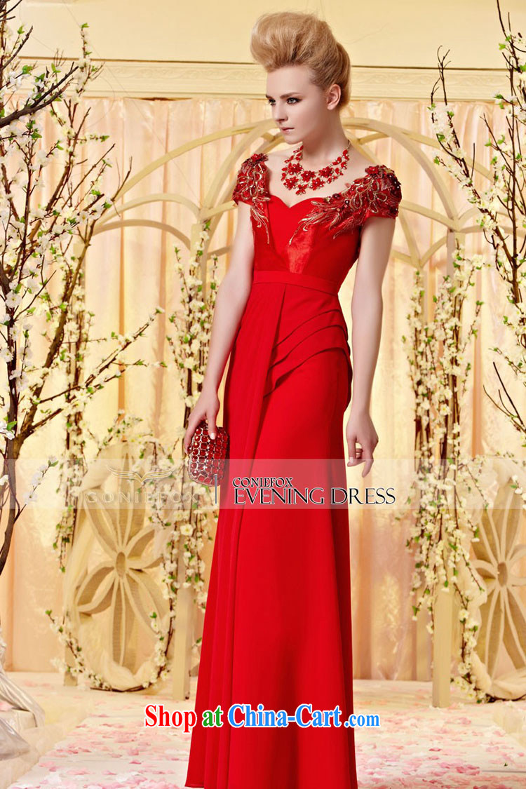 Creative Fox dress and elegant package shoulder embroidered dress skirt video thin Evening Dress bows. Elegant and classy red bridal wedding dress long, 30,320 picture color S pictures, price, brand platters! Elections are good character, the national distribution, so why buy now enjoy more preferential! Health