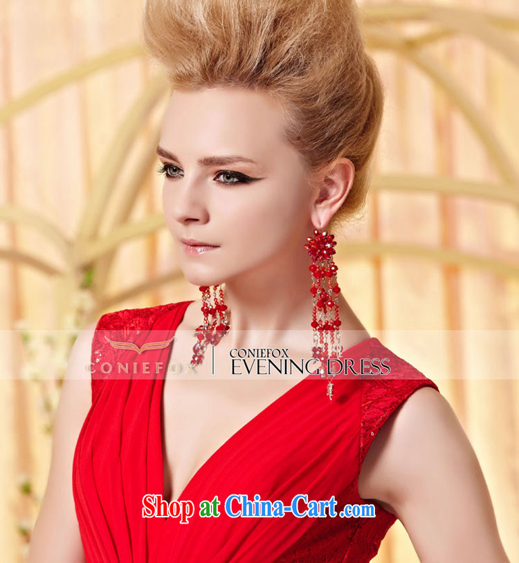 Creative Fox Evening Dress elegant sexy Deep V lace Evening Dress red toast wedding dresses evening dress long performances, Red Carpet dress 30,356 picture color XXL pictures, price, brand platters! Elections are good character, the national distribution, so why buy now enjoy more preferential! Health