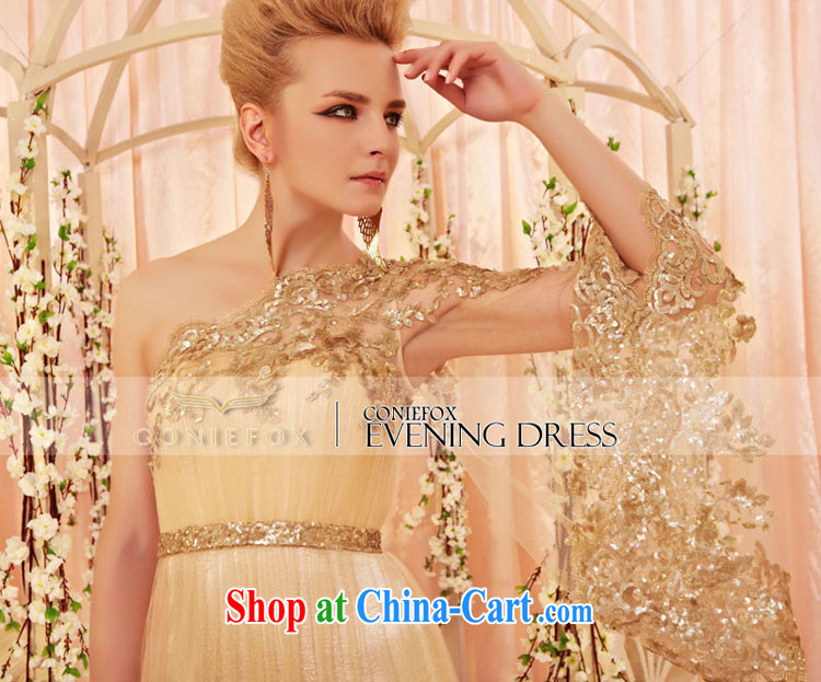 Creative Fox Evening Dress elegant personalized single shoulder embroidered evening dress bridal wedding dress the annual dress upscale luxurious banquet evening dress 30,358 picture color XL pre-sale pictures, price, brand platters! Elections are good character, the national distribution, so why buy now enjoy more preferential! Health