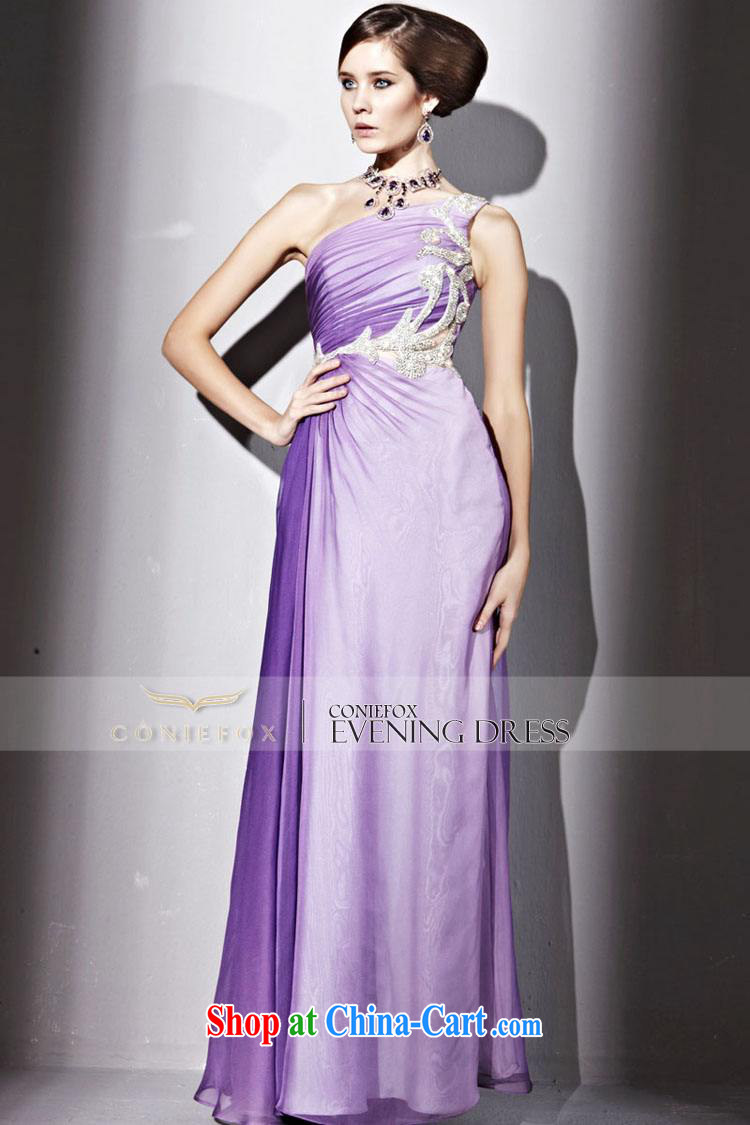 Creative Fox Evening Dress purple elegant single shoulder banquet dress evening dress uniform toast cultivating long annual concert sponsored dress long skirt girl 81,186 purple XXL pictures, price, brand platters! Elections are good character, the national distribution, so why buy now enjoy more preferential! Health