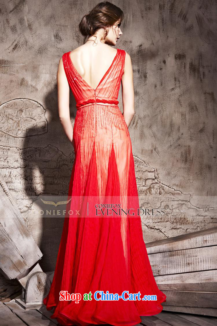 Creative Fox Evening Dress red sexy deep V bridal wedding dress classy evening dress toast service banquet long beauty wedding dresses 81,203 red XL pictures, price, brand platters! Elections are good character, the national distribution, so why buy now enjoy more preferential! Health