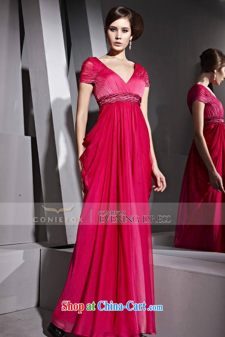 Creative Fox dress red Deep V sexy banquet dress Evening Dress toast Service Bridal wedding dress double-shoulder-length, the dress skirt 81,208 picture color XL pictures, price, brand platters! Elections are good character, the national distribution, so why buy now enjoy more preferential! Health