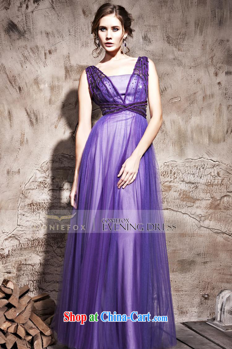Creative Fox Evening Dress purple softness sexy banquet dress Evening Dress toast stage photography dress waist-long video thin dress skirt 81,210 purple XXL pictures, price, brand platters! Elections are good character, the national distribution, so why buy now enjoy more preferential! Health