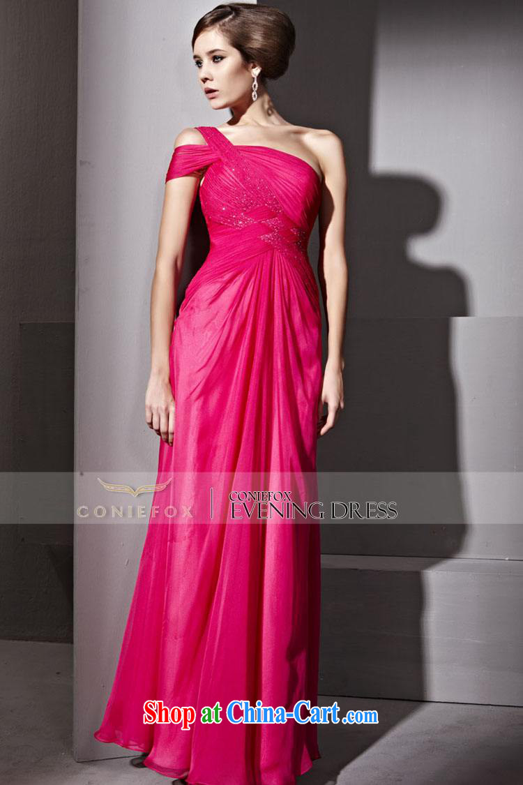Creative Fox Evening Dress elegant long single shoulder banquet wiped his chest dress simple red dress the annual dress evening dress toast serving 81,213 picture color XXL pictures, price, brand platters! Elections are good character, the national distribution, so why buy now enjoy more preferential! Health