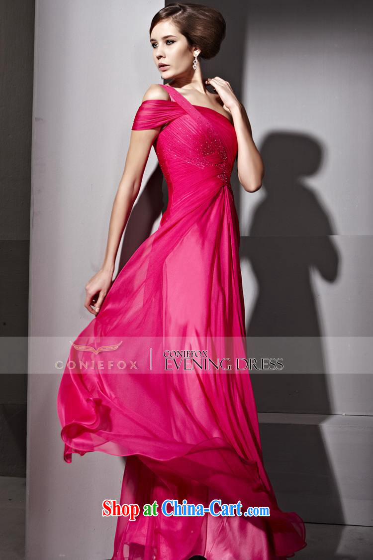 Creative Fox Evening Dress elegant long single shoulder banquet wiped his chest dress simple red dress the annual dress evening dress toast serving 81,213 picture color XXL pictures, price, brand platters! Elections are good character, the national distribution, so why buy now enjoy more preferential! Health