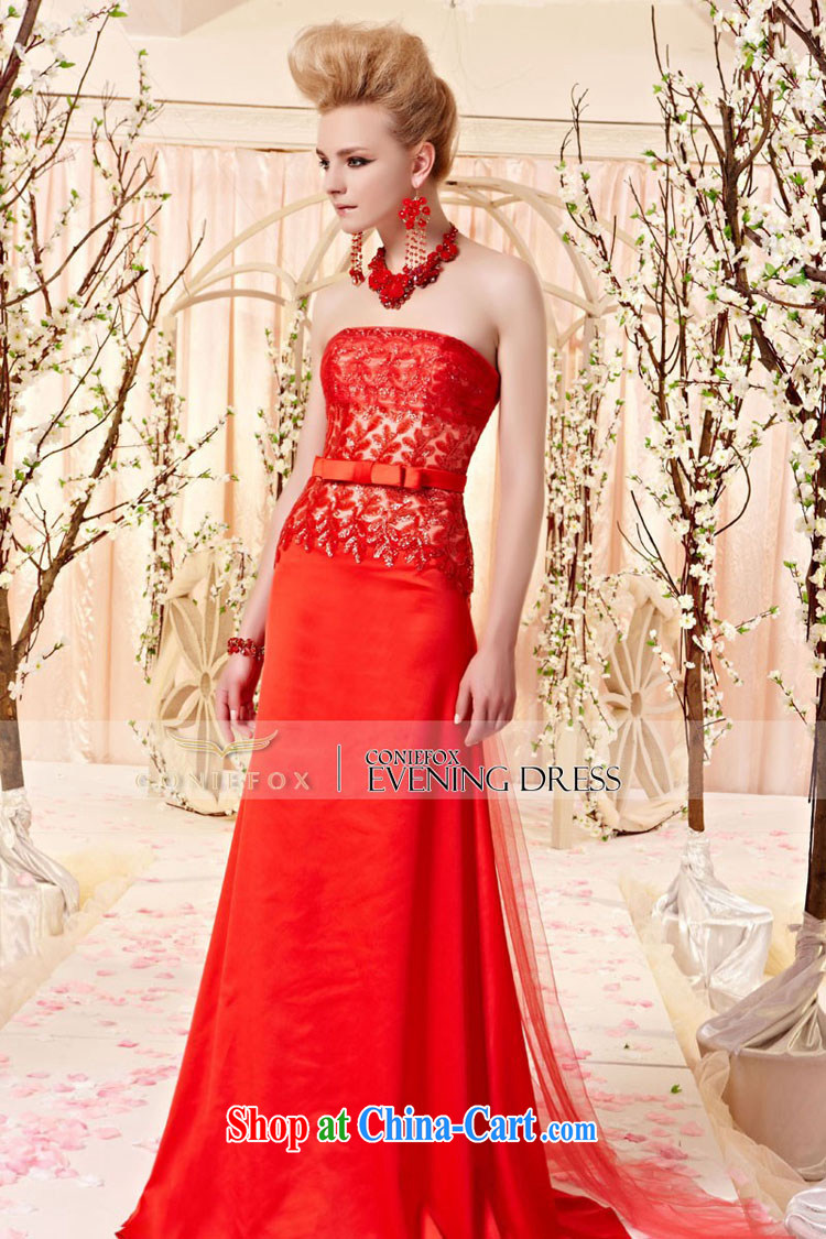 Creative Fox dress sense of bare chest bow-tie light drill wedding dress red bridal evening dress toast service banquet long dress long skirt 30,380 picture color XXL pictures, price, brand platters! Elections are good character, the national distribution, so why buy now enjoy more preferential! Health