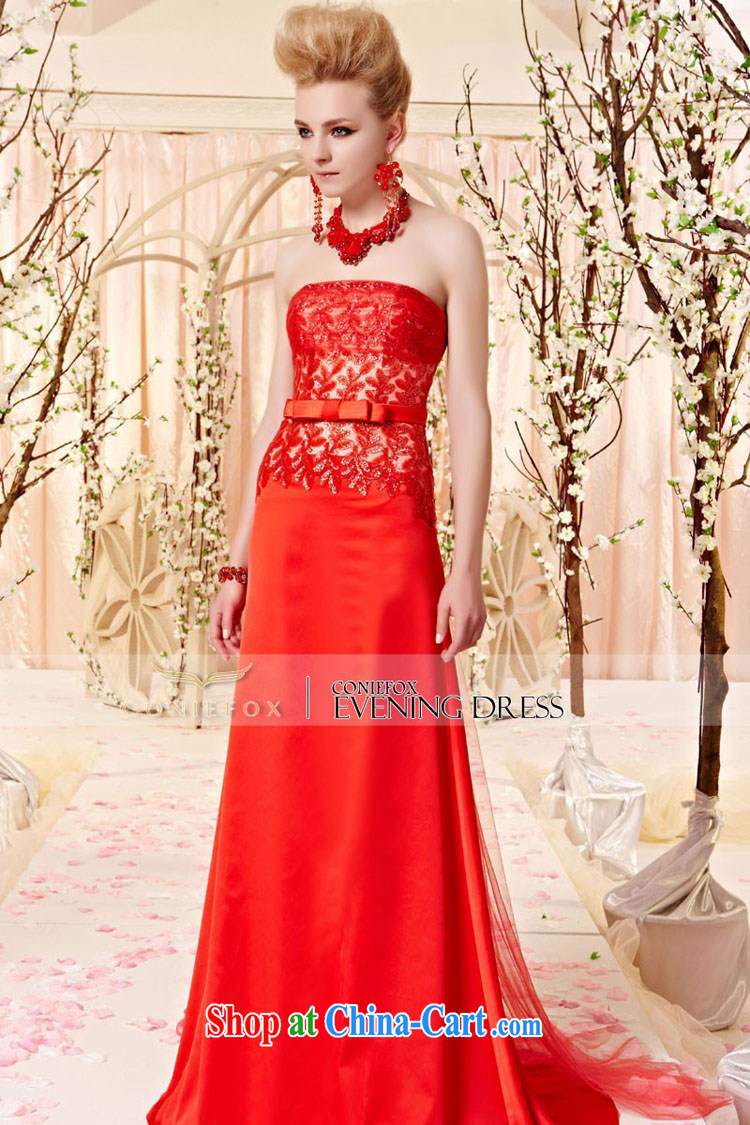 Creative Fox dress sense of bare chest bow-tie light drill wedding dress red bridal evening dress toast service banquet long dress long skirt 30,380 picture color XXL pictures, price, brand platters! Elections are good character, the national distribution, so why buy now enjoy more preferential! Health