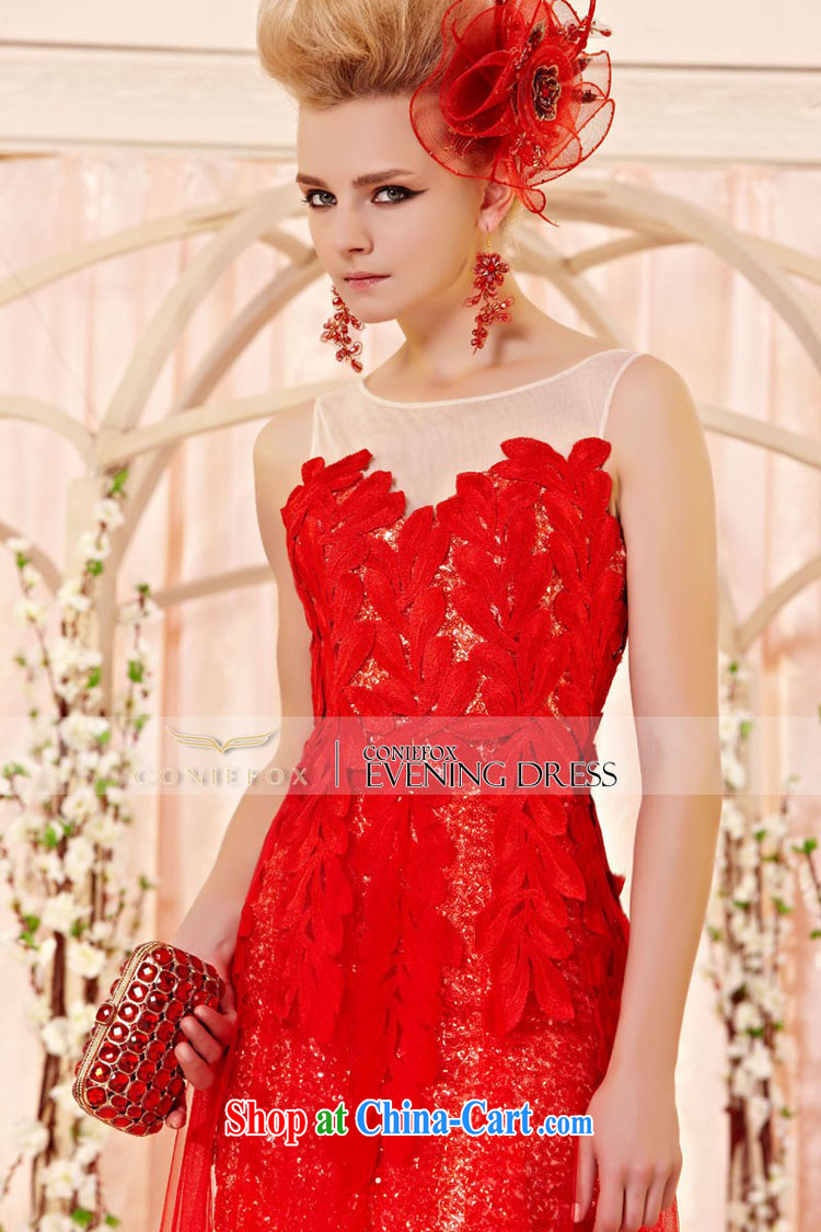 Creative Fox Evening Dress stylish lace nets banquet dress red flower petals wedding dress toast clothing spring and summer wedding dress dresses 30,396 picture color XXL pictures, price, brand platters! Elections are good character, the national distribution, so why buy now enjoy more preferential! Health