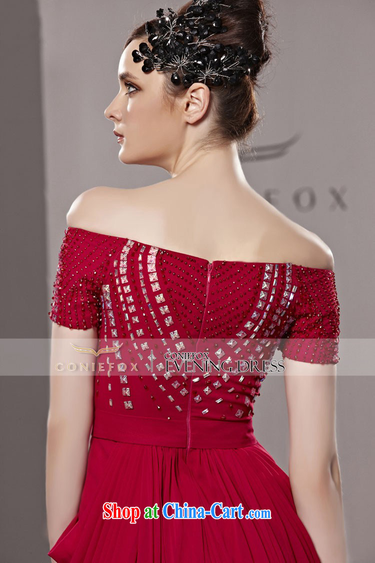 Creative Fox dress sense of the word shoulder red bridal wedding dress elegant parquet drill long dress uniform toast fall and winter dress skirt 81,288 picture color XXL pictures, price, brand platters! Elections are good character, the national distribution, so why buy now enjoy more preferential! Health
