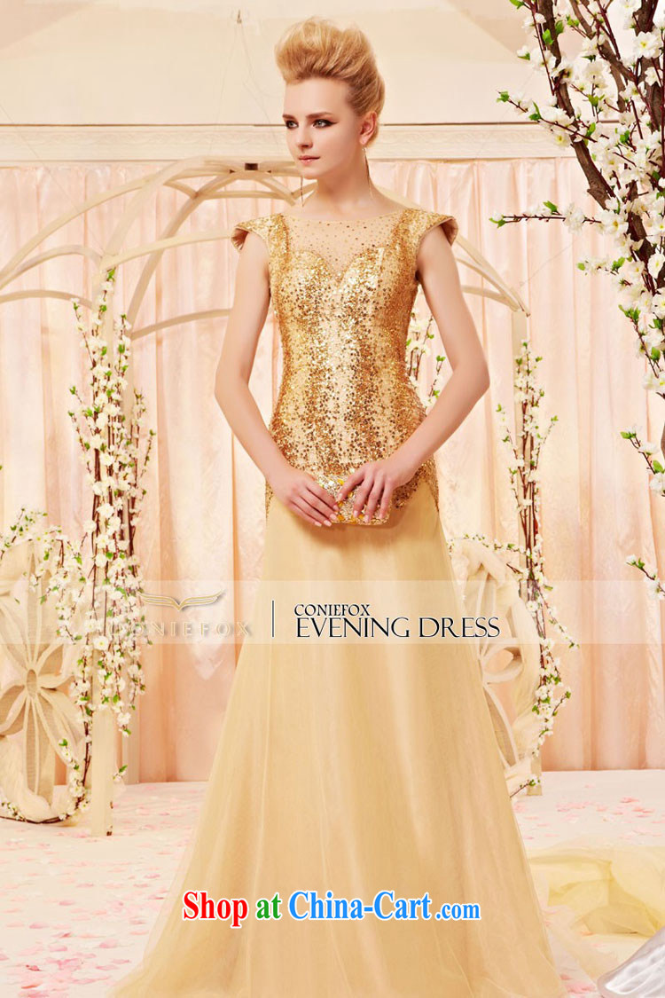 Creative Fox dress and elegant three-dimensional shoulder cuff gold, dress the annual dress evening dress uniform toast Red Carpet dress long skirt 30,398 picture color XL pictures, price, brand platters! Elections are good character, the national distribution, so why buy now enjoy more preferential! Health