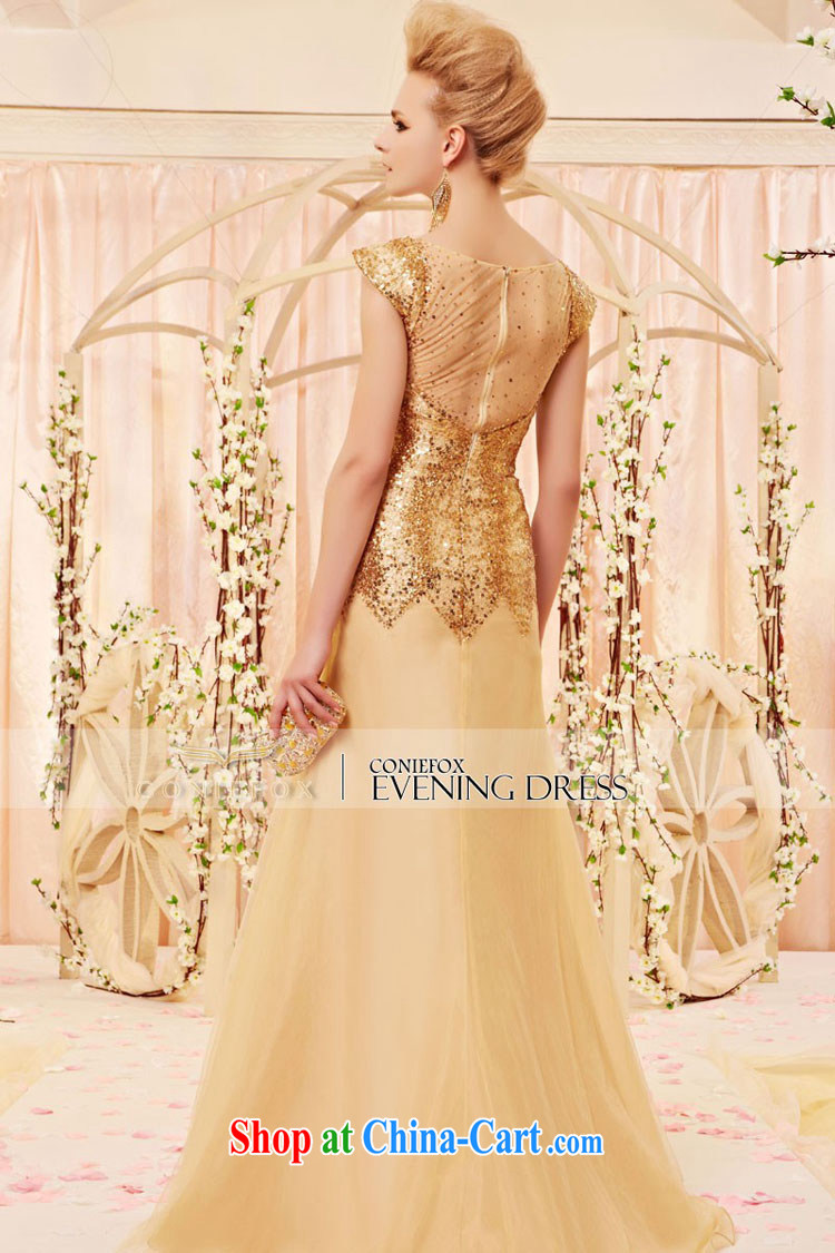 Creative Fox dress and elegant three-dimensional shoulder cuff gold, dress the annual dress evening dress uniform toast Red Carpet dress long skirt 30,398 picture color XL pictures, price, brand platters! Elections are good character, the national distribution, so why buy now enjoy more preferential! Health