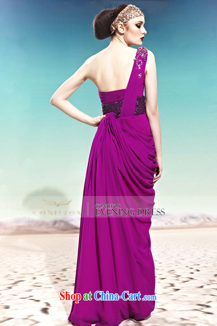 Creative Fox dress purple single shoulder bridal toast service wedding photography wedding dresses wedding wedding evening dress elegant long banquet dress purple 56,889 XXL pictures, price, brand platters! Elections are good character, the national distribution, so why buy now enjoy more preferential! Health