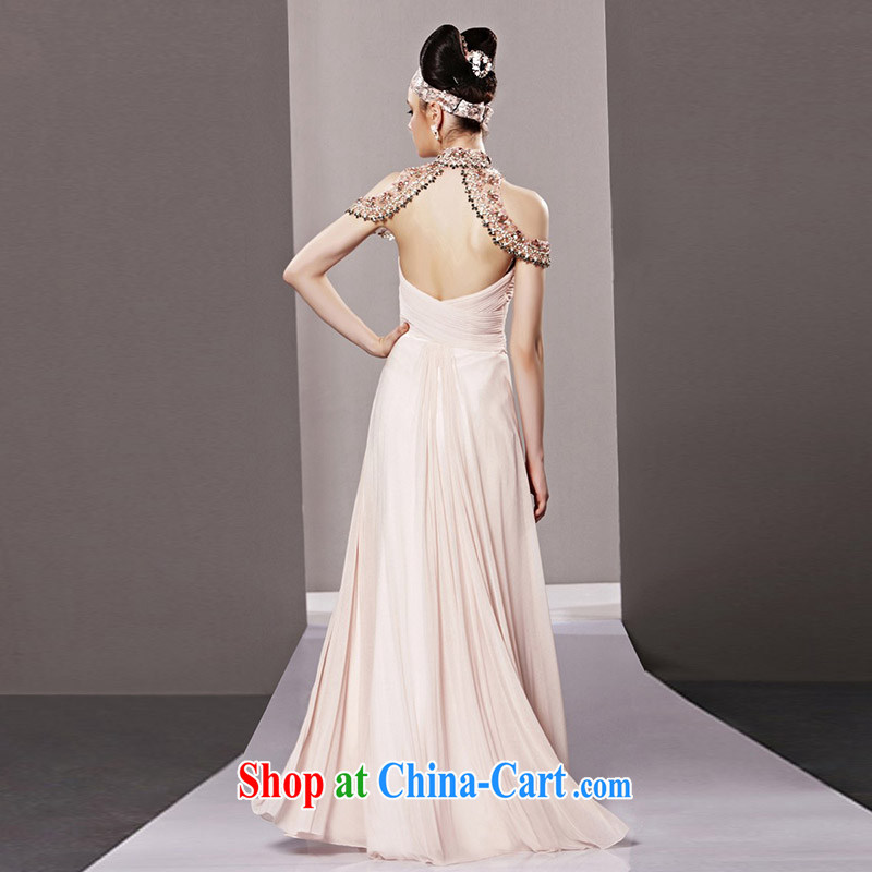 Creative Fox Evening Dress pink classic and elegant European-style evening dress long skirt the annual dress exhibition dress banquet is also 81,005 dresses picture color XXL, creative Fox (coniefox), online shopping