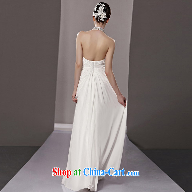 Creative Fox Evening Dress white noble mount also exposed the banquet dress married long, annual dress appearances dress evening dress dress white 81,168 XXL, creative Fox (coniefox), online shopping