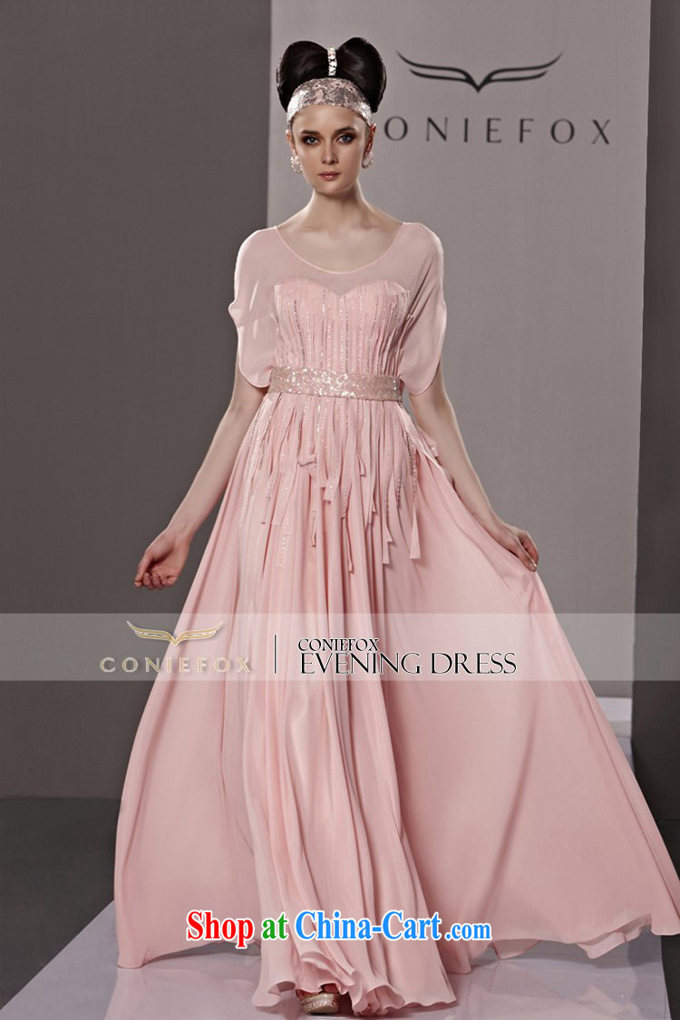 Creative Fox Evening Dress Pink Sweet short sleeve Princess dress upscale wedding bridal gown Evening Dress 100 hem skirt the annual dress long skirt 81,188 picture color M pictures, price, brand platters! Elections are good character, the national distribution, so why buy now enjoy more preferential! Health