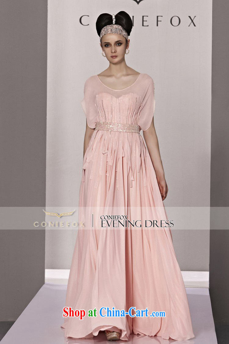 Creative Fox Evening Dress Pink Sweet short sleeve Princess dress upscale wedding bridal gown Evening Dress 100 hem skirt the annual dress long skirt 81,188 picture color M pictures, price, brand platters! Elections are good character, the national distribution, so why buy now enjoy more preferential! Health