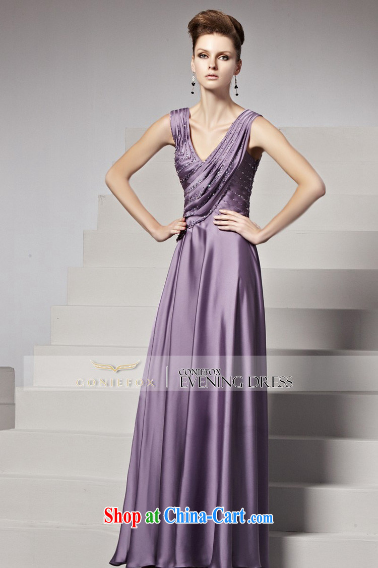Creative Fox dress autumn and winter New Long sexy purple shoulders V collar dress the annual dress skirt banquet evening dress uniform toast 81,358 picture color XXL pictures, price, brand platters! Elections are good character, the national distribution, so why buy now enjoy more preferential! Health