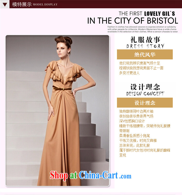 Creative Fox dress sense of deep V collar bows serving evening dress long beauty dress the annual dress theatrical service 81,363 picture color XXL pictures, price, brand platters! Elections are good character, the national distribution, so why buy now enjoy more preferential! Health