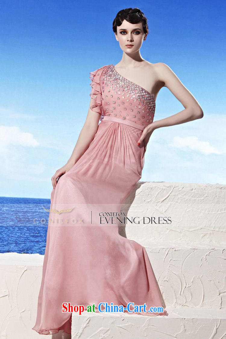 Creative Fox dress pink single shoulder dress upscale luxury water drill dress sweet graphics thin banquet wedding dress long bridesmaid dress 56,923 pink XXL pictures, price, brand platters! Elections are good character, the national distribution, so why buy now enjoy more preferential! Health