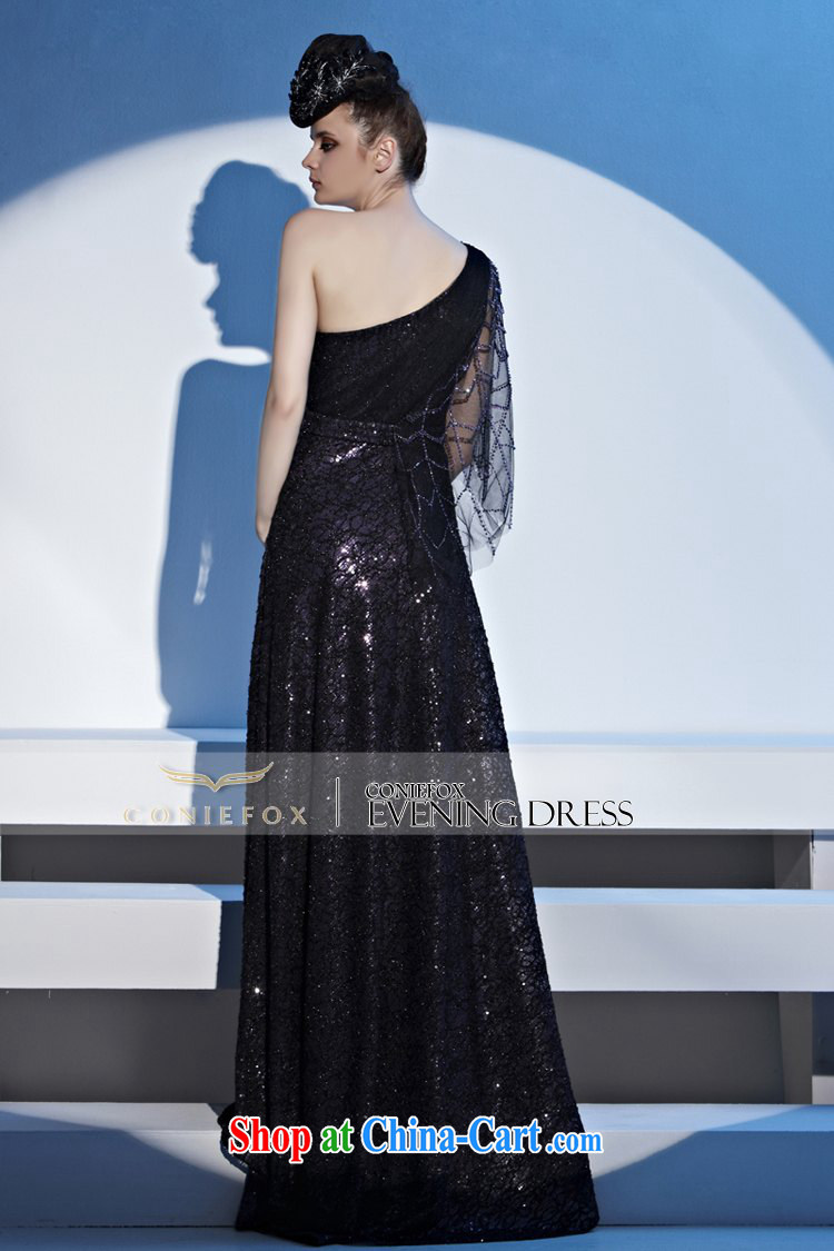 Creative Fox dress deep purple noble exhibition dress long skirt the annual dress evening dress uniform toast and trendy, long evening dress 81,286 picture color L pictures, price, brand platters! Elections are good character, the national distribution, so why buy now enjoy more preferential! Health