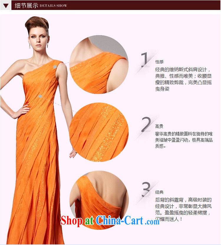 Creative Fox Evening Dress long evening dress single shoulder bridal gown exhibition moderator dress uniform toasting banquet evening dress dress stage at 81,390 dresses picture color XXL pictures, price, brand platters! Elections are good character, the national distribution, so why buy now enjoy more preferential! Health