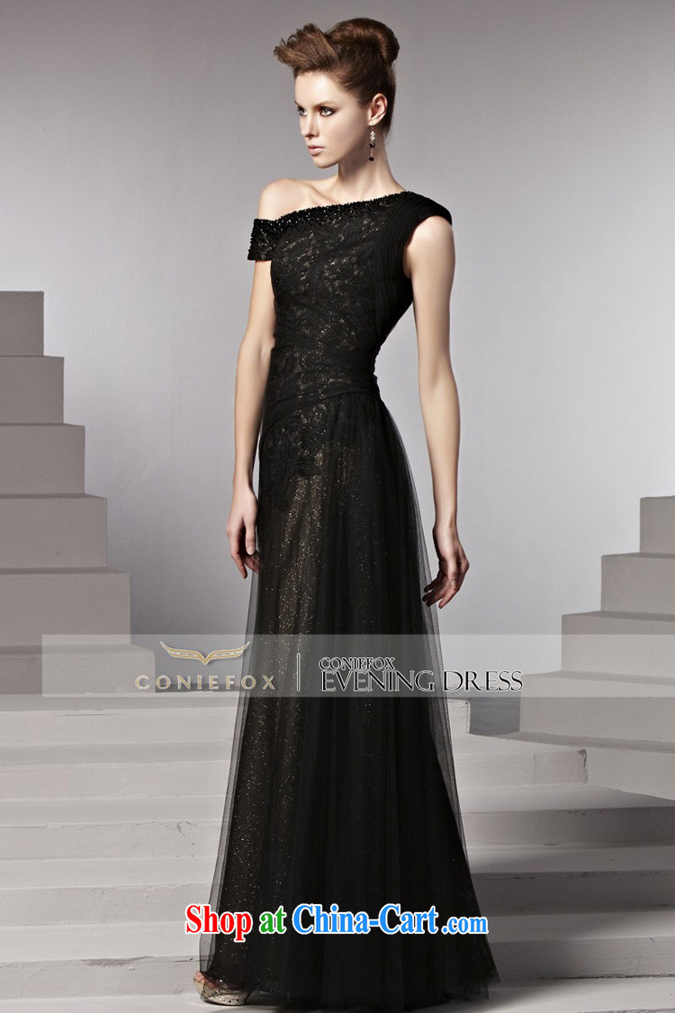 Creative Fox Tuxedo Black sexy banquet the shoulder Evening Dress Evening Dress long serving toast fall beauty to dress the annual 81,393 dresses picture color XXL pictures, price, brand platters! Elections are good character, the national distribution, so why buy now enjoy more preferential! Health