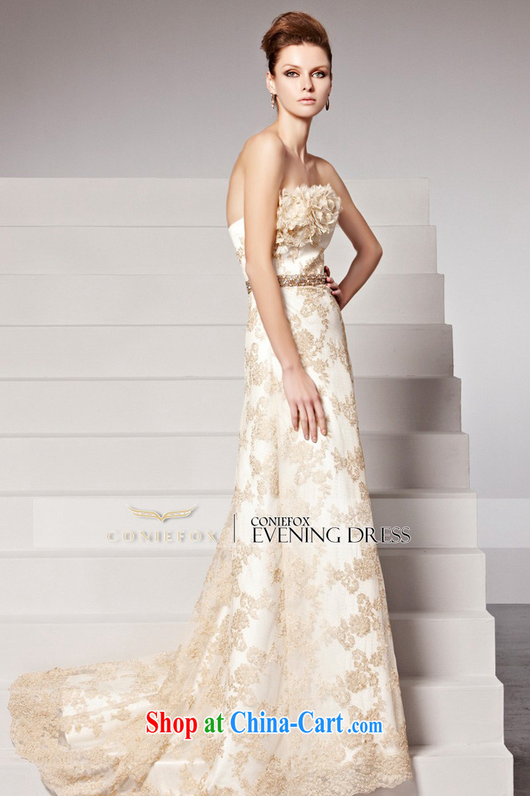 Creative Fox Evening Dress new flowers bridal dresses chest bare bows. Stylish tail dress elegant long annual dress presided over 81,502 picture color M pictures, price, brand platters! Elections are good character, the national distribution, so why buy now enjoy more preferential! Health