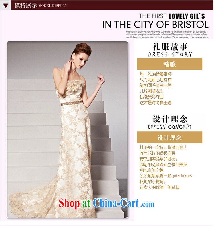 Creative Fox Evening Dress new flowers bridal dresses chest bare bows. Stylish tail dress elegant long annual dress presided over 81,502 picture color M pictures, price, brand platters! Elections are good character, the national distribution, so why buy now enjoy more preferential! Health