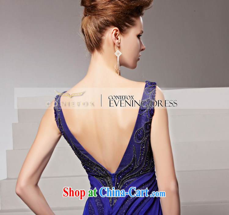 Creative Fox Evening Dress blue Banquet exclusive evening dress elegant long, with deep dresses V performances dress Evening Dress toast serving 81,509 picture color XXL pictures, price, brand platters! Elections are good character, the national distribution, so why buy now enjoy more preferential! Health