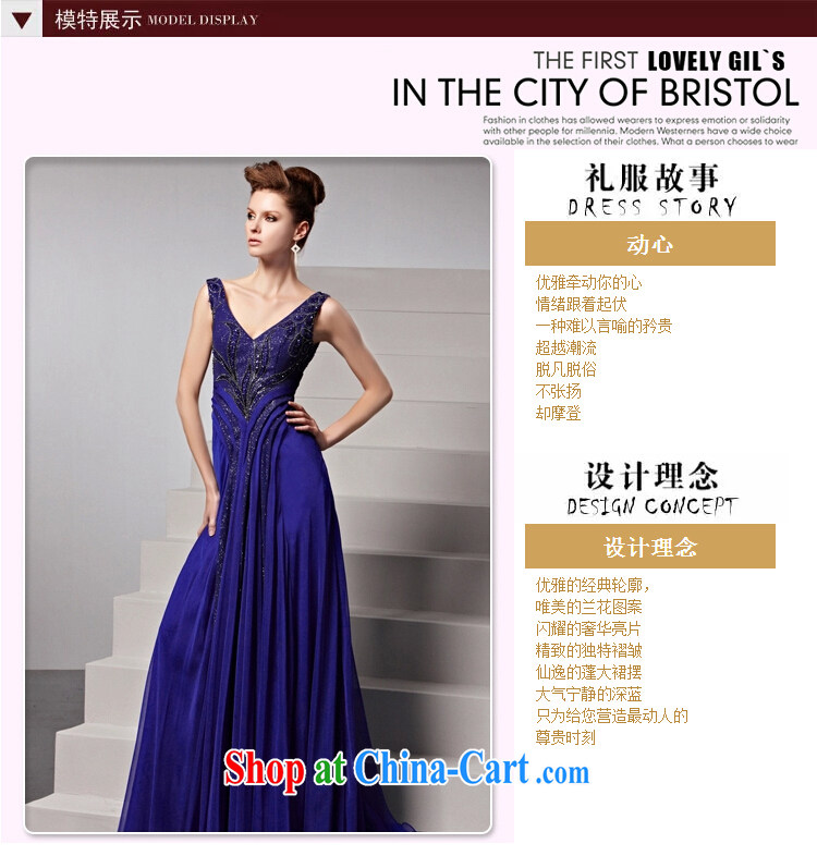 Creative Fox Evening Dress blue Banquet exclusive evening dress elegant long, with deep dresses V performances dress Evening Dress toast serving 81,509 picture color XXL pictures, price, brand platters! Elections are good character, the national distribution, so why buy now enjoy more preferential! Health