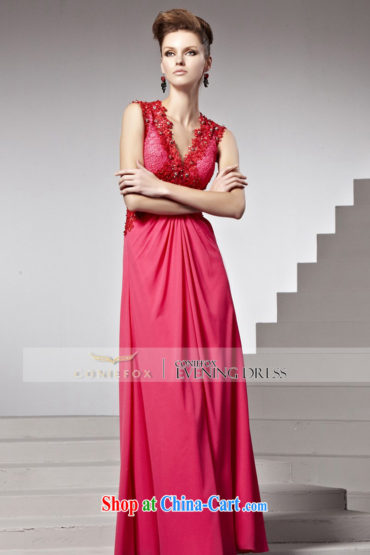 Creative Fox Evening Dress new fall dress red toast serving sweet deep V evening dress bridal wedding dress Red Carpet dress 81,538 picture color L pictures, price, brand platters! Elections are good character, the national distribution, so why buy now enjoy more preferential! Health