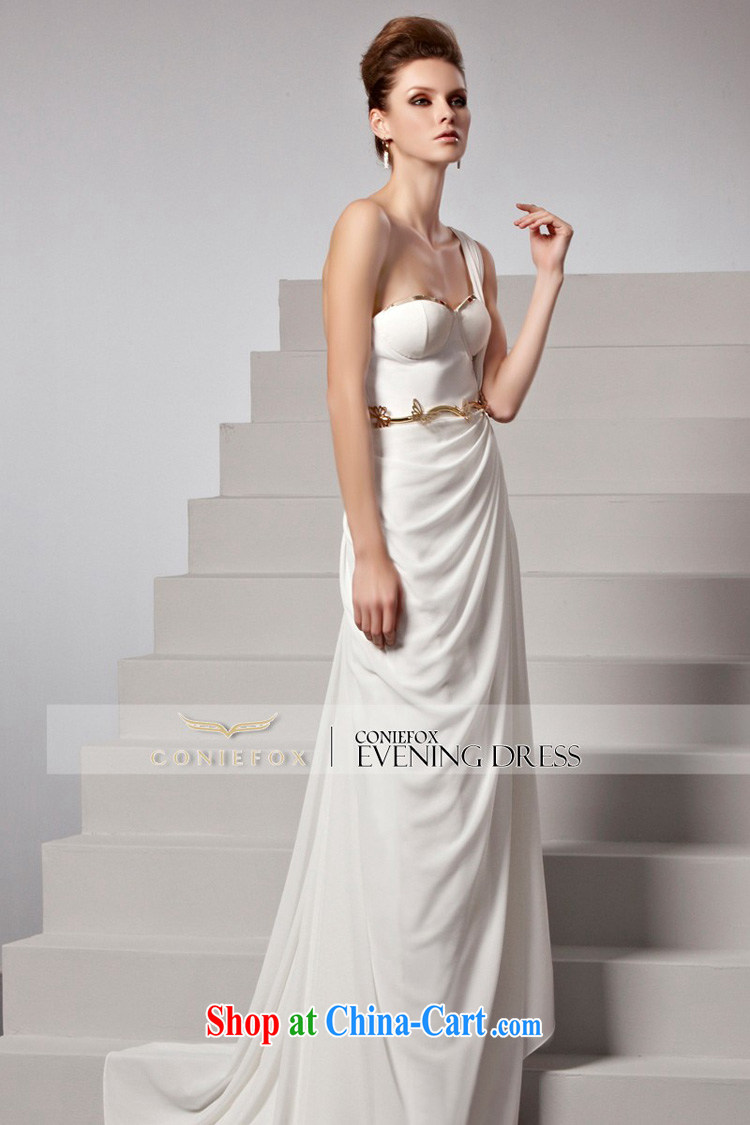 Creative Fox dress single shoulder bridal wedding dress elegant long-tail Tuxedo white erase chest dress banquet evening dress presided over 81,553 picture color XXL pictures, price, brand platters! Elections are good character, the national distribution, so why buy now enjoy more preferential! Health