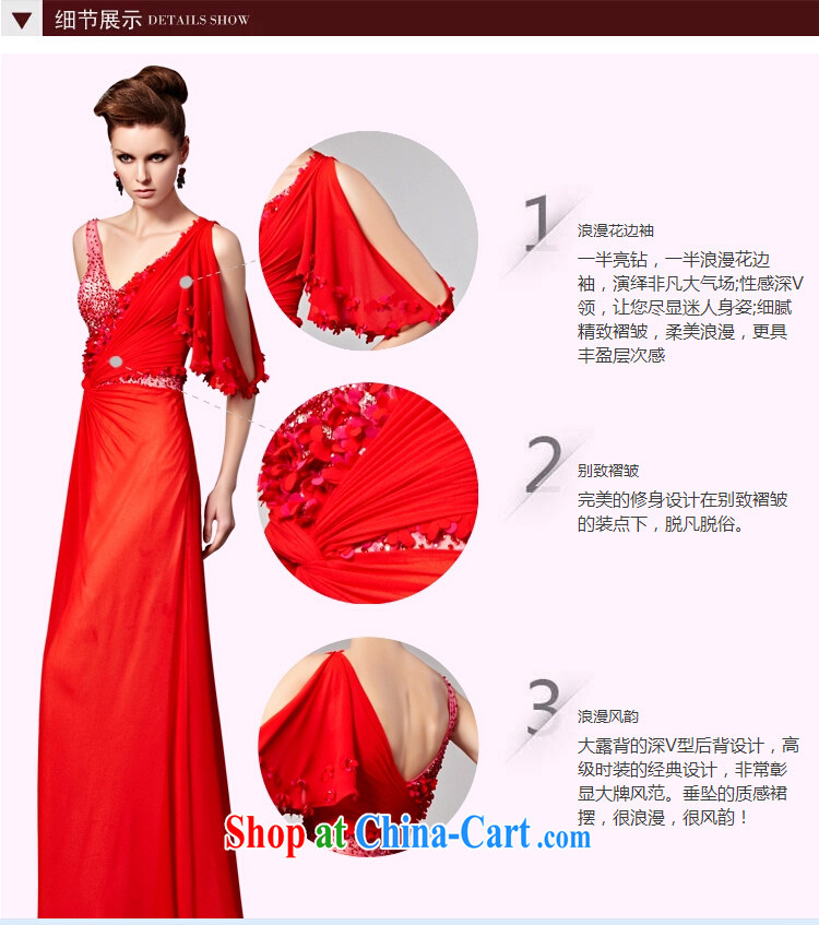 Creative Fox dress banquet Evening Dress bridal toast dress long skirt Red double-shoulder wedding dress sense of deep V dress Red Carpet dress 81,555 picture color XXL pictures, price, brand platters! Elections are good character, the national distribution, so why buy now enjoy more preferential! Health