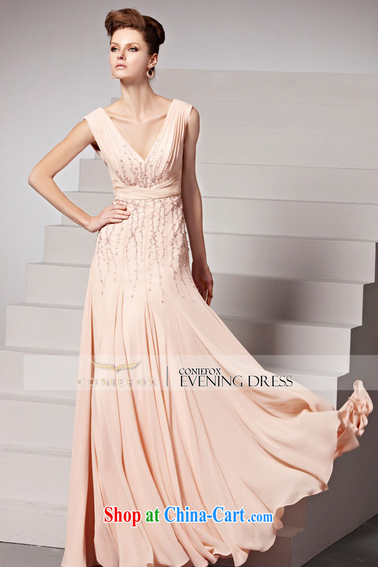 Creative Fox Evening Dress new fall evening dress pink bride toast wedding dress sweet deep V banquet dress evening dress dress dress 81,556 picture color XXL pictures, price, brand platters! Elections are good character, the national distribution, so why buy now enjoy more preferential! Health