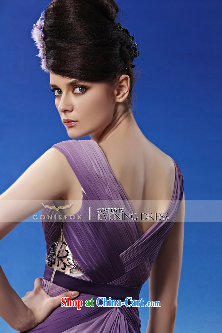 Creative Fox dress sexy V collar purple wedding dresses long skirt with banquet Evening Dress wedding bridal toast service annual meeting presided over 81,325 dresses picture color XXL pictures, price, brand platters! Elections are good character, the national distribution, so why buy now enjoy more preferential! Health